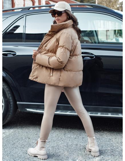 Női téli steppelt kabát LARO bézs