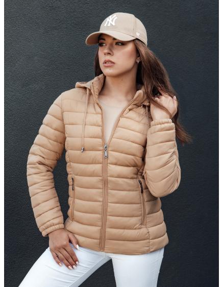 Dámska prechodná bunda FEMMODA dark beige