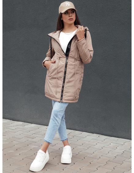 Dámská bunda parka URBANJOY béžová