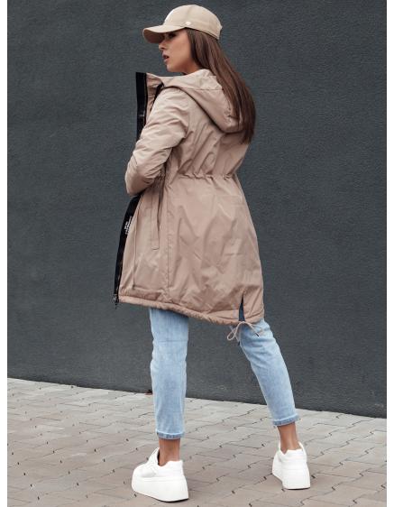Dámská bunda parka URBANJOY béžová