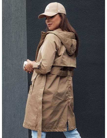 Dámská bunda parka MODERNS tmavě béžová