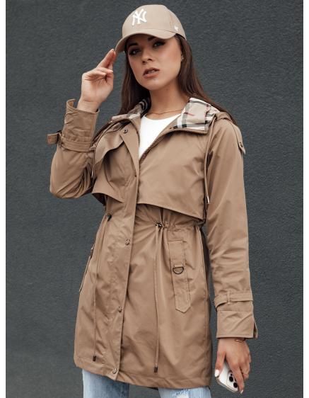 Dámska bunda parka FASHLOVE tmavobéžová