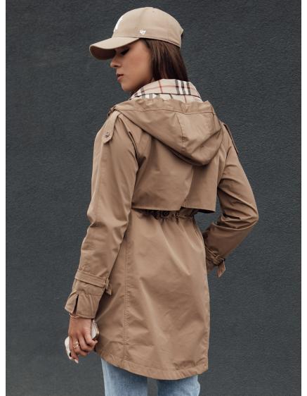 Dámska bunda parka FASHLOVE tmavobéžová