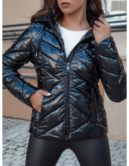 Dámska prešívaná zimná bunda s kapucňou PATIS čierna