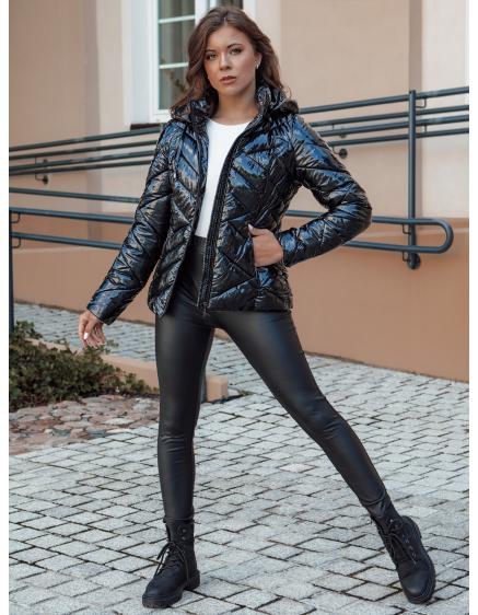 Dámska prešívaná zimná bunda s kapucňou PATIS čierna