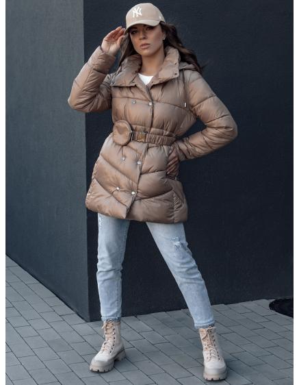 Dámska prešívaná zimná bunda BLOOM camel