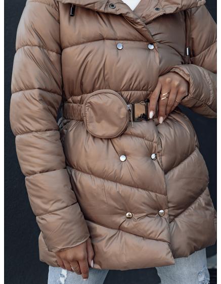 Dámska prešívaná zimná bunda BLOOM camel