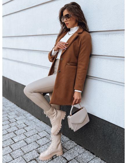 Dámsky jesenný kabát ELLE camel
