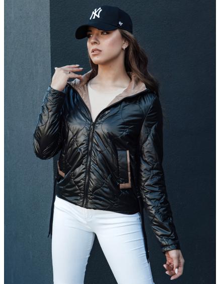 Női steppelt kabát MAXWELL fekete