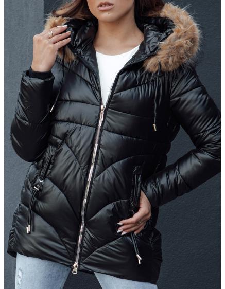 Dámská zimní bunda s kapucí WINTERCHIC černá