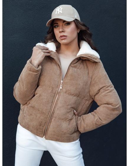 Női télikabát TRENDYGLAM sötét bézs