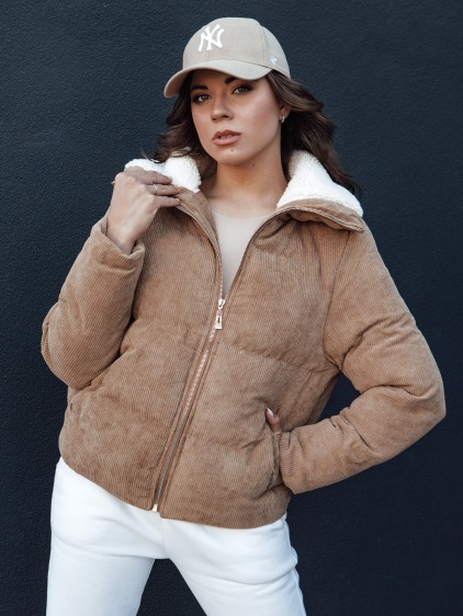 Dámska zimná bunda TRENDYGLAM tmavobéžová