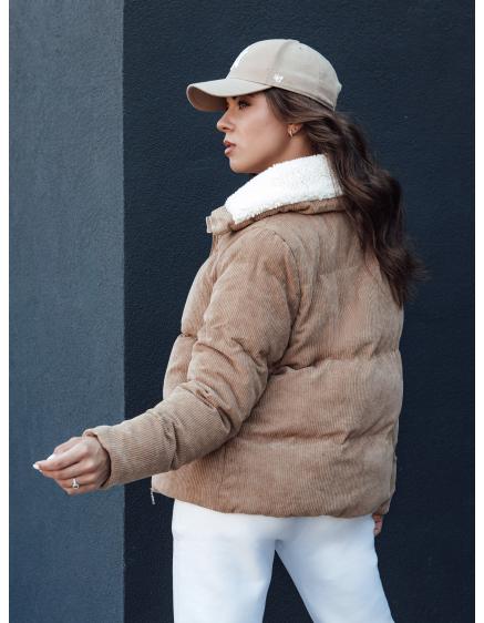 Női télikabát TRENDYGLAM sötét bézs