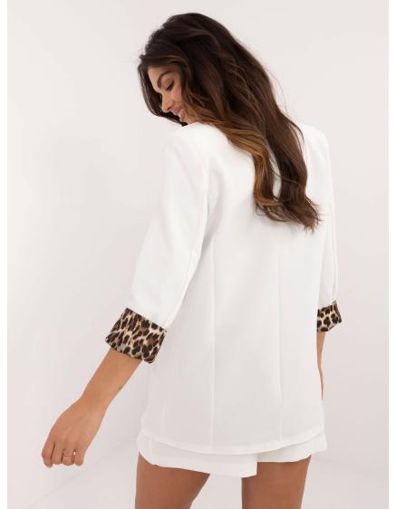 Dámské sako s dlouhým rukávem ecru