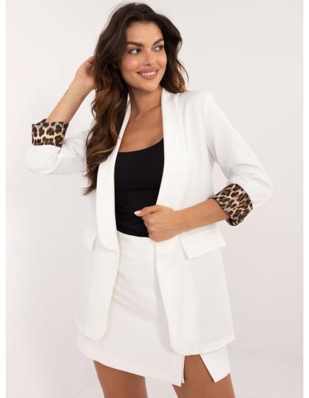 Dámské sako s dlouhým rukávem ecru