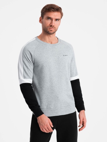 Férfi raglan ujjú melegítőfelső szürke