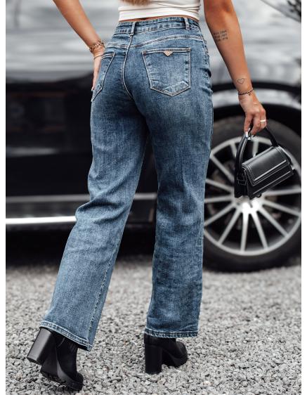 Női magas derekú farmer nadrág WESTCODE széles kék