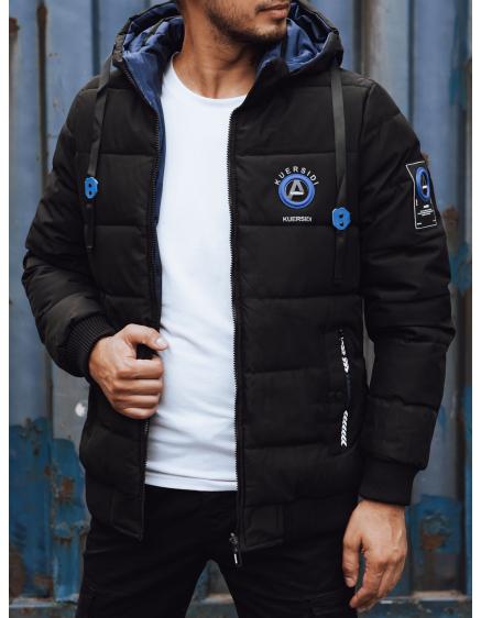 Pánska prešívaná bunda čierna