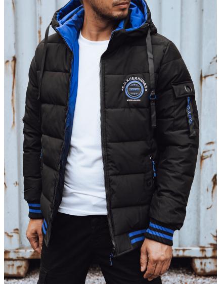 Pánska prešívaná bunda čierna