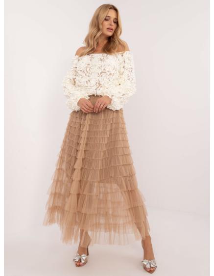 Dlhá tylová sukňa s volánmi