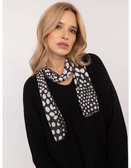 Černý dámský svetr oversize s lesklou nití