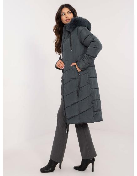 Prímorská páperová zimná bunda s prešívaním