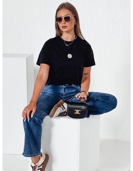 Női póló FLORTA fekete