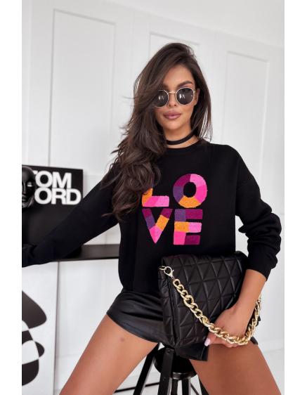 Dámský svetr oversize HARPER černý