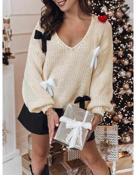 Dámský svetr one size PUREBOW béžový