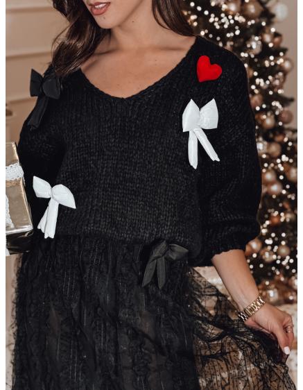 Dámský svetr one size PUREBOW černý