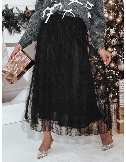 Dámská tylová maxi sukně FLISS černá