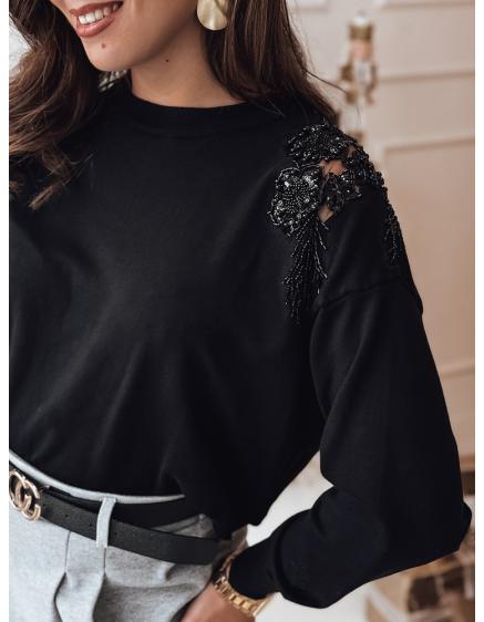 Dámský svetr ORELIS jedné velikosti černý s mašličkami