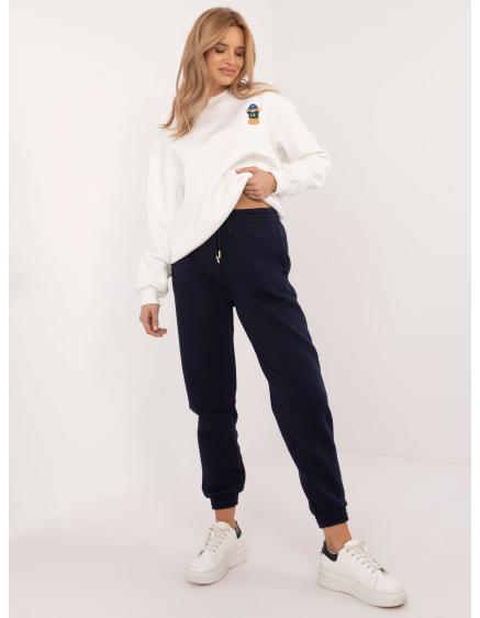 Námořnicky modré tepláky basic se zateplením