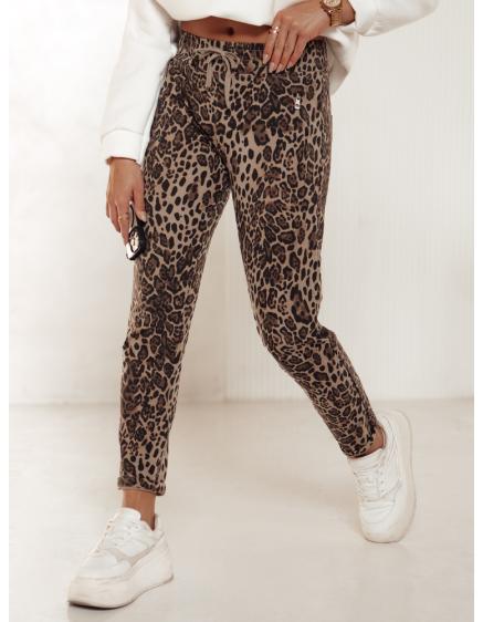 Dámske oversize tepláky LEOPRINT s leopardím vzorom