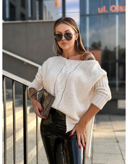 Dámsky sveter ELR022 - béžový
