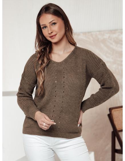 Női pulóver MONAVIA bézs