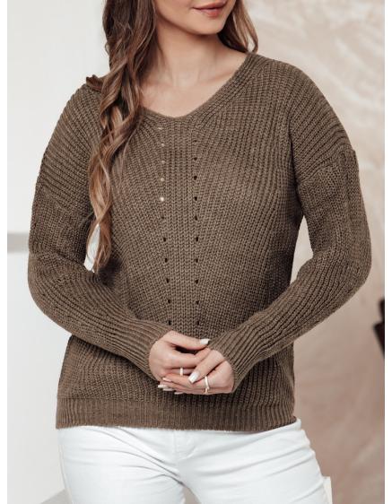 Női pulóver MONAVIA bézs