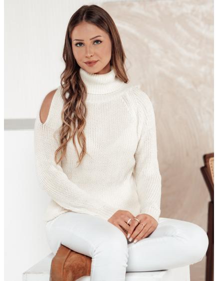 Női pulóver GOLFIVA ekrü színű