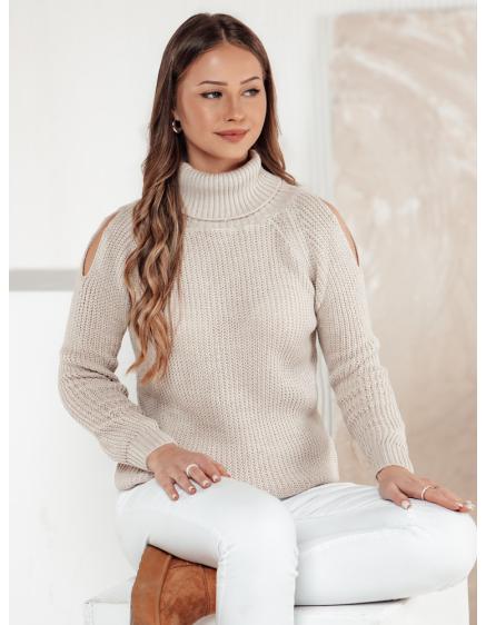 Női pulóver GOLFIVA bézs