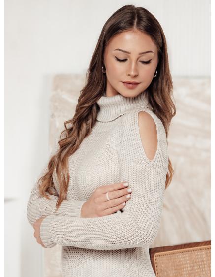 Női pulóver GOLFIVA bézs