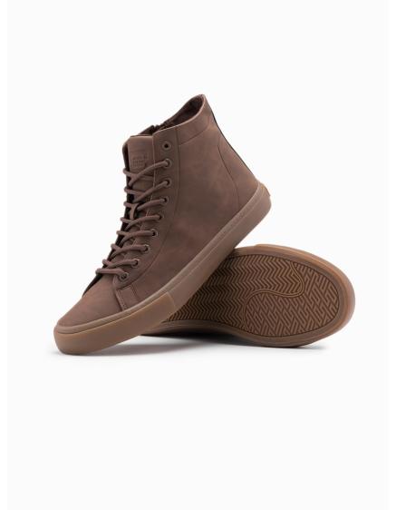 Férfi bokacsizma gumitalppal – barna V4 OM-FOTH-0187