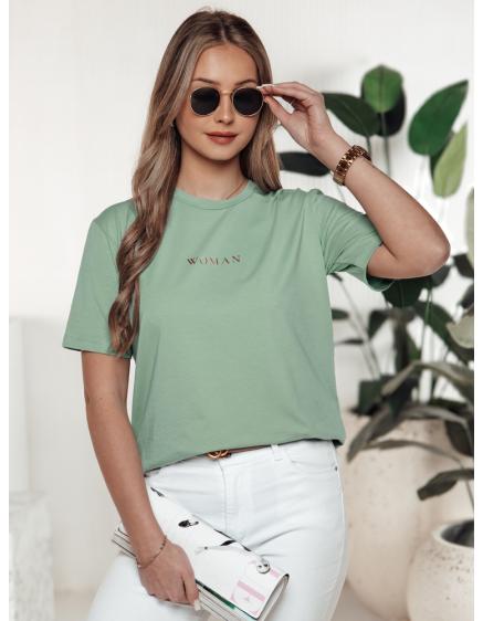 Dámské tričko WOMAN tyrkysová barva