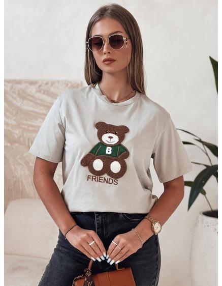 Dámské tričko BAREN pistáciová barva ecru