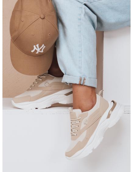 Dámské tenisky na platformě SPORTLITE béžové