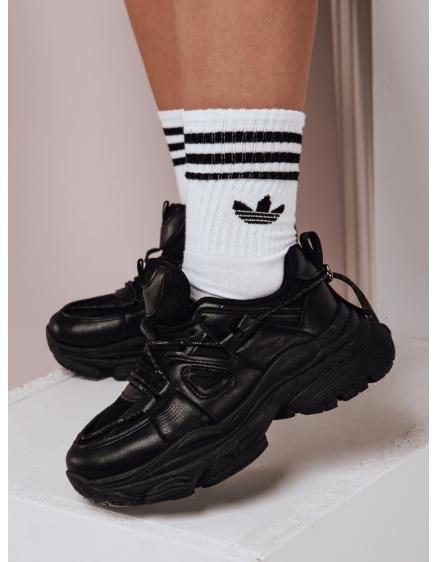 Női vastagabb talpú tornacipő NEWMOVE fekete