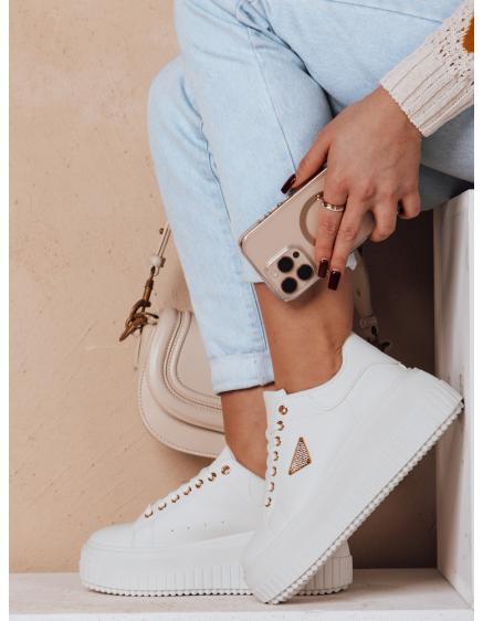 Női SNIKPIK platform tornacipő fehér