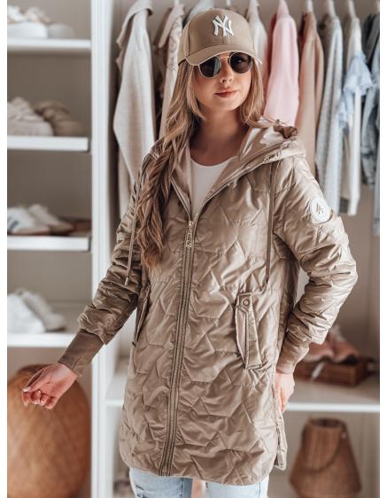 Dámska prešívaná prechodná bunda LIVIANA, kamenná