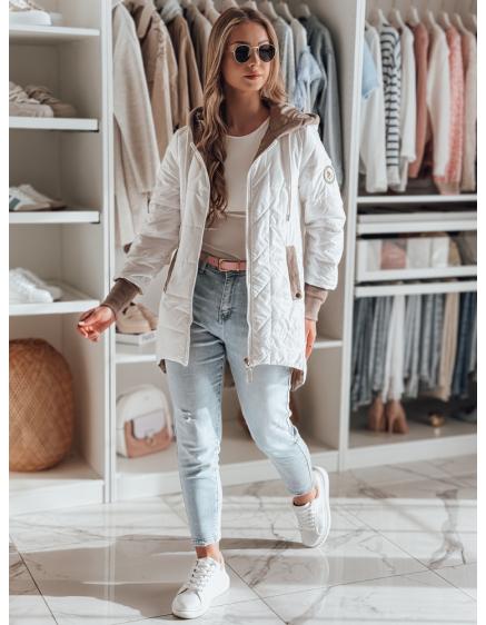Dámská přechodová prošívaná bunda ROSSANA bílá