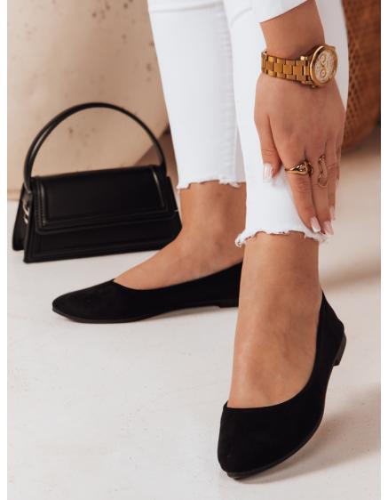 Dámské baleríny na plochém podpatku GLAMINO černé