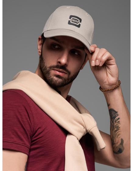 Férfi sapka logóval – szürkés V4 OM-ACCS-0100